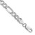 Sterling Silver Rhodium-plated 7.25mm Pave Flat Figaro Chain - QF-F5BC922A-1875