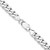 Sterling Silver Rhodium-plated 7.5mm Curb Chain - QC-7101FAD7-7899