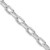 Sterling Silver Rhodium-plated 7.5mm Diamond-cut Long Link Cable Chain - QA-48AF920F-7290
