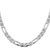 Sterling Silver Rhodium-plated 7.5mm Figaro Anchor Chain - QA-728B3A04-8460