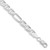 Sterling Silver Rhodium-plated 7.5mm Figaro Anchor Chain - QA-9103A199-8338