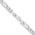 Sterling Silver Rhodium-plated 7.5mm Figaro Chain - QF-05A41C52-1911