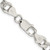 Sterling Silver Rhodium-plated 7.5mm Pav‚ Curb Chain - QC-AE03C38B-4679