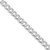 Sterling Silver Rhodium-plated 7.5mm Pave Curb Chain - QC-B059F413-1991