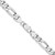 Sterling Silver Rhodium-plated 7.75mm Figaro Chain - QF-96B1B340-1446