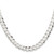 Sterling Silver Rhodium-plated 7.8mm Concave Beveled Curb Chain - QC-9652568B-7058