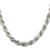 Sterling Silver Rhodium-plated 7.8mm Diamond-cut Rope Chain - QD-541D5E1A-7446