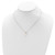 Sterling Silver Rhodium-plated 7-7.5mm White Round Freshwater Cultured Pearl 17 inch Necklace