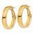 14k 5mm Omega Back Hoop Earrings