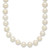 Sterling Silver Rhodium-plated 7-8mm White Near-Round Freshwater Cultured Pearl 16 inch Necklace