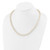 Sterling Silver Rhodium-plated 7-8mm White Near-Round Freshwater Cultured Pearl 20 inch Necklace