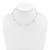 Sterling Silver Rhodium-plated 7-8mm White Near-Round Freshwater Cultured Pearl 9-Station 16 inch Necklace