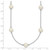 Sterling Silver Rhodium-plated 7-8mm White Near-Round Freshwater Cultured Pearl 9-Stations18 inch Necklace