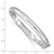 Sterling Silver Rhodium-plated 7mm Fancy Hinged Bangle Bracelet