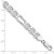 Sterling Silver Rhodium-plated 8.25mm Figaro Anchor Chain - QA-0A255C9B-9100