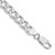 Sterling Silver Rhodium-plated 8.3mm Pav‚ Curb Chain - QC-14E5458E-4496