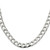 Sterling Silver Rhodium-plated 8.6mm D/C Square Curb Chain - QF-D1910371-4555