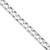 Sterling Silver Rhodium-plated 8.6mm D/C Square Curb Chain - QF-DADD41C4-1975