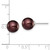 Sterling Silver Rhodium-plated 8-9mm Brown Round Freshwater Cultured Pearl Post Earring