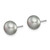 Sterling Silver Rhodium-plated 8-9mm Multi-color Button Freshwater Cultured Pearl Set of 7 Post Earrings
