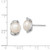 Sterling Silver Rhodium-plated 8-9mm White Button Freshwater Cultured Pearl Post Earrings - QE-8538ADDF-3762