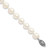Sterling Silver Rhodium-plated 8-9mm White Near Round Freshwater Cultured Pearl 8.25 inch Bracelet