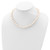 Sterling Silver Rhodium-plated 8-9mm White Near-Round Freshwater Cultured Pearl 16 inch Necklace