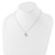 Sterling Silver Rhodium-plated 8-9mm White Teardrop Freshwater Cultured Pearl 17 inch Necklace - QH-FCEB1A7E-2747