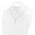 Sterling Silver Rhodium-plated 8-9mm White Teardrop Freshwater Cultured Pearl and CZ 17 inch Necklace