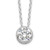 Sterling Silver Rhodium-plated 8mm Bezel CZ Necklace - QG-85E52772-5943