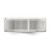Sterling Silver Rhodium-plated 8mm Brushed Fancy Band Size 10.5