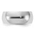 Sterling Silver Rhodium-plated 8mm Half-Round Size 8.5 Band