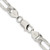 Sterling Silver Rhodium-plated 8mm Pav‚ Flat Figaro Chain - QF-95DF243C-5724