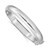 Sterling Silver Rhodium-plated 9.5mm D/C Fancy Hinged Bangle Bracelet