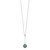 Sterling Silver Rhodium-plated 9-10mm Black Baroque Tahitian Saltwater Cultured Pearl 18 inch Necklace