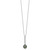 Sterling Silver Rhodium-plated 9-10mm Black Teardrop Tahitian Saltwater Pearl and CZ 17 inch Necklace and Post Dangle Earrings Set