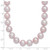 Sterling Silver Rhodium-plated 9-10mm Purple Near-Round Freshwater Cultured Pearl 20 inch Necklace