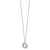 Sterling Silver Rhodium-plated 9-10mm White Button Freshwater Cultured Pearl 17 inch Necklace