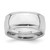 Sterling Silver Rhodium-plated 9mm Comfort Fit Milgrain Size 10 Band