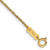 14K 6 inch 1.1mm Ropa with Spring Ring Clasp Chain
