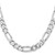 Sterling Silver Rhodium-plated 9mm Figaro Chain - QF-D7F2F2FA-9003