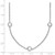 Sterling Silver Rhodium-plated 9-Station CZ Polished Necklace - QG-BC8DA681-6758