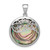 Sterling Silver Rhodium-plated Abalone Pendant