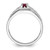 Sterling Silver Rhodium-plated African Ruby Men's Ring - QR-716485A5-6321