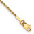 14K 6 inch 1.5mm Diamond-cut Rope with Lobster Clasp Chain