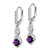 Sterling Silver Rhodium-plated Amethyst and Diamond Earrings - EM-D71A7C35-8368