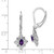 Sterling Silver Rhodium-plated Amethyst and Diamond Earrings - QE-BCF82B59-3041