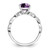 Sterling Silver Rhodium-plated Amethyst and Diamond Ring - RM-C326D8A3-8806