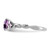 Sterling Silver Rhodium-plated Amethyst and Diamond Ring - RM-C326D8A3-8806
