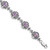 Sterling Silver Rhodium-plated Amethyst Bracelet - QX-27D41992-3921